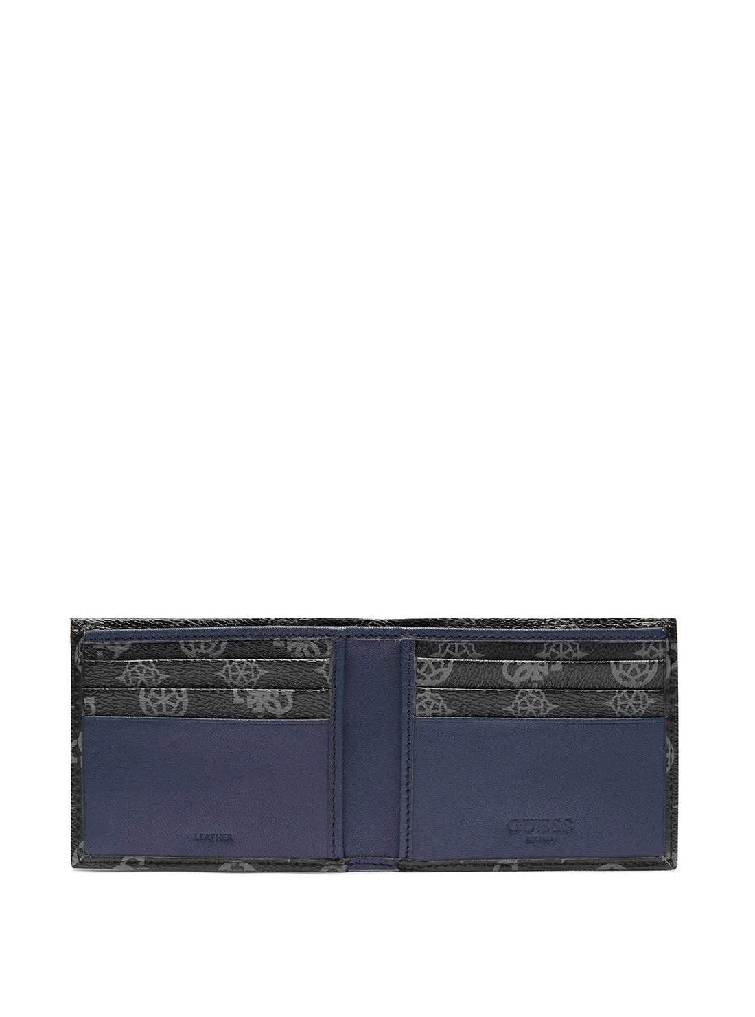 Black Logo Slimfold Wallet Guess