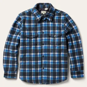 Blue Plaid Quilted Shirt Jacket -STETSON