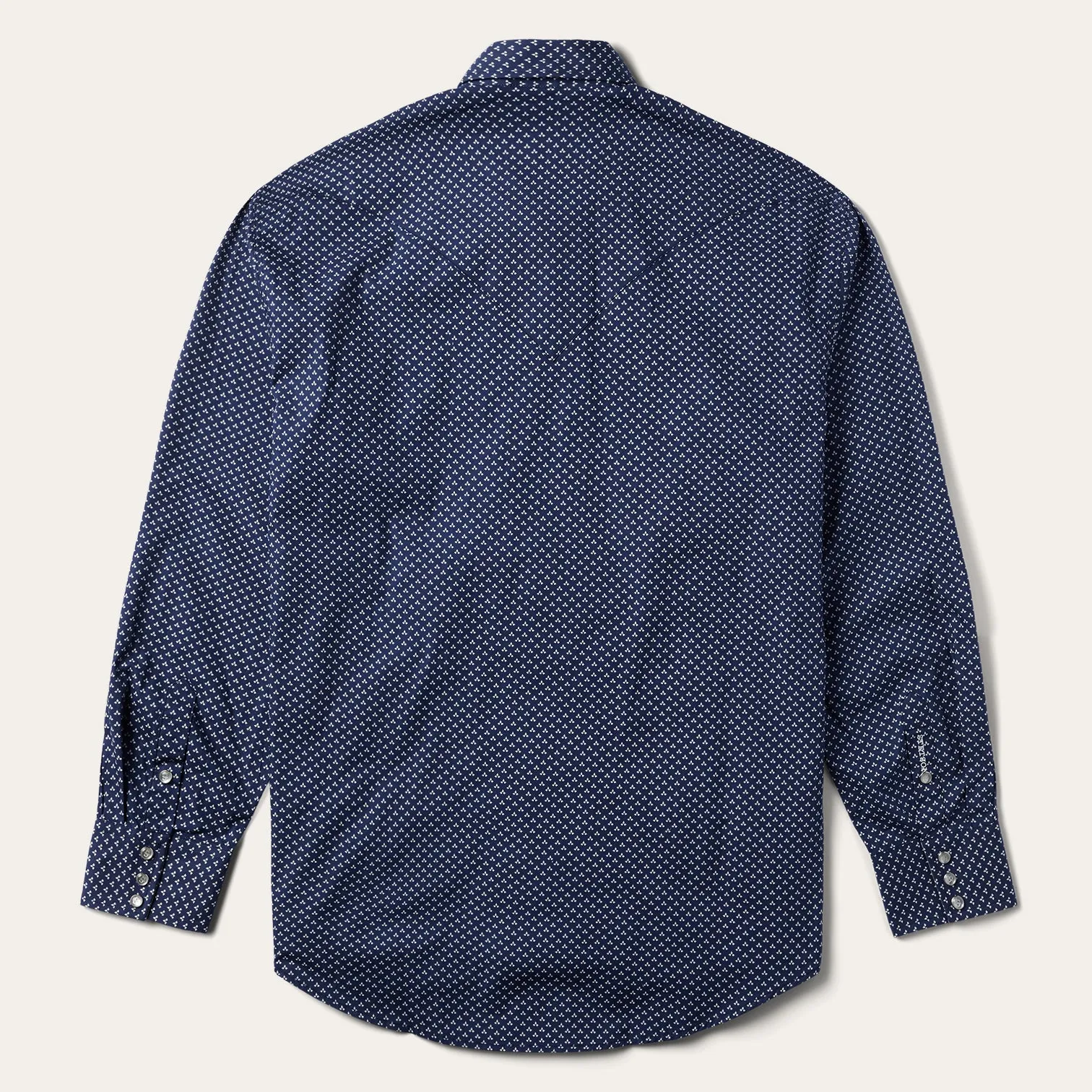 Blue Polaris Geo Print Western Shirt -STETSON