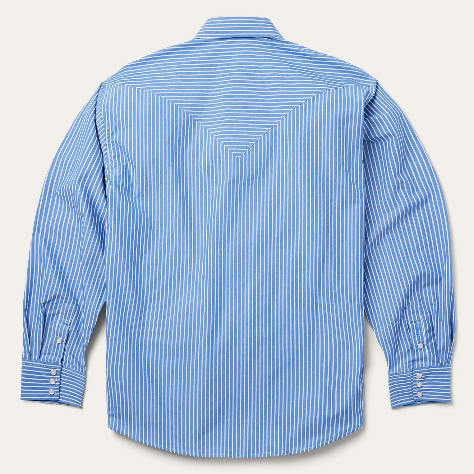 Blue Western Stripe Shirt -STETSON