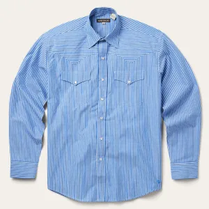 Blue Western Stripe Shirt -STETSON