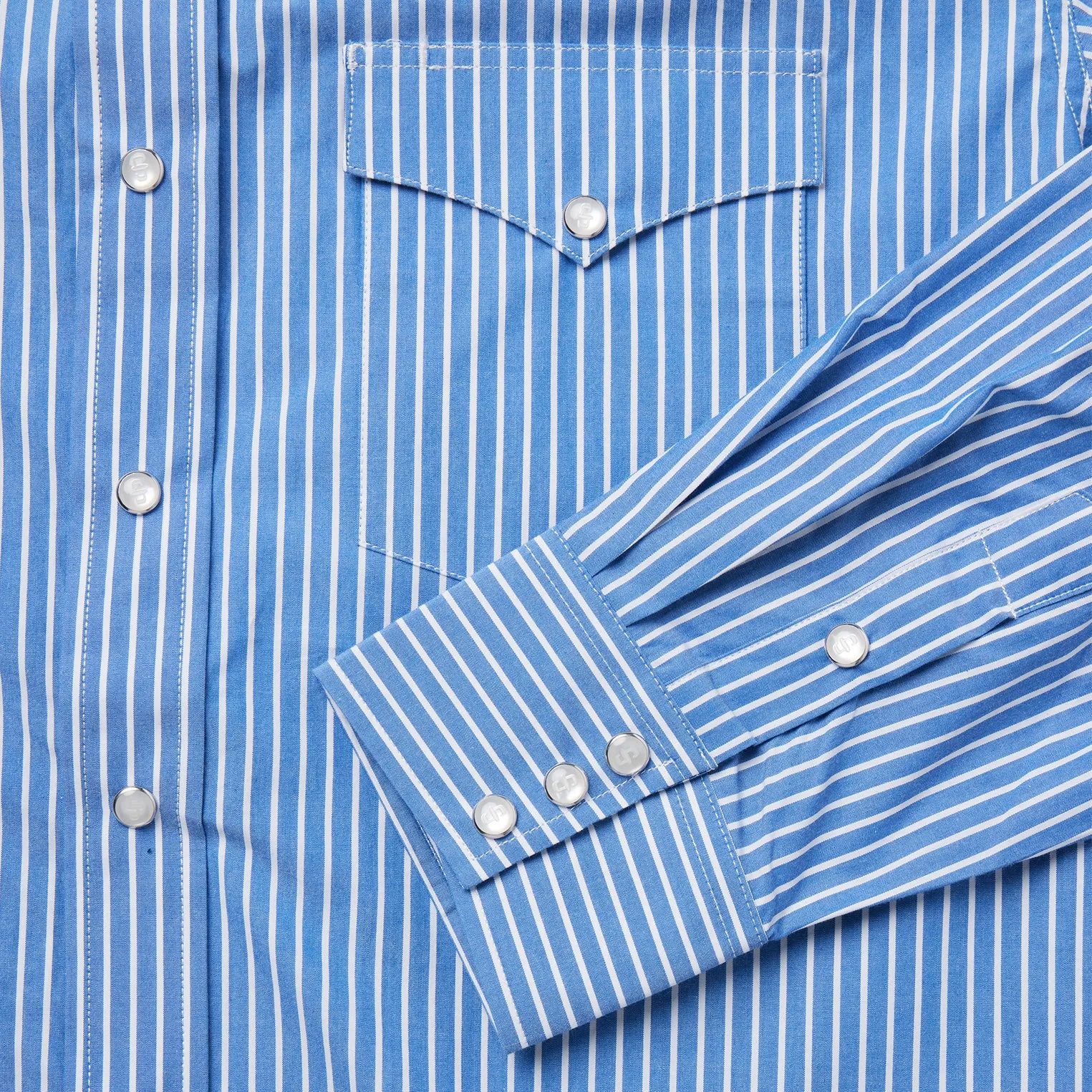 Blue Western Stripe Shirt -STETSON