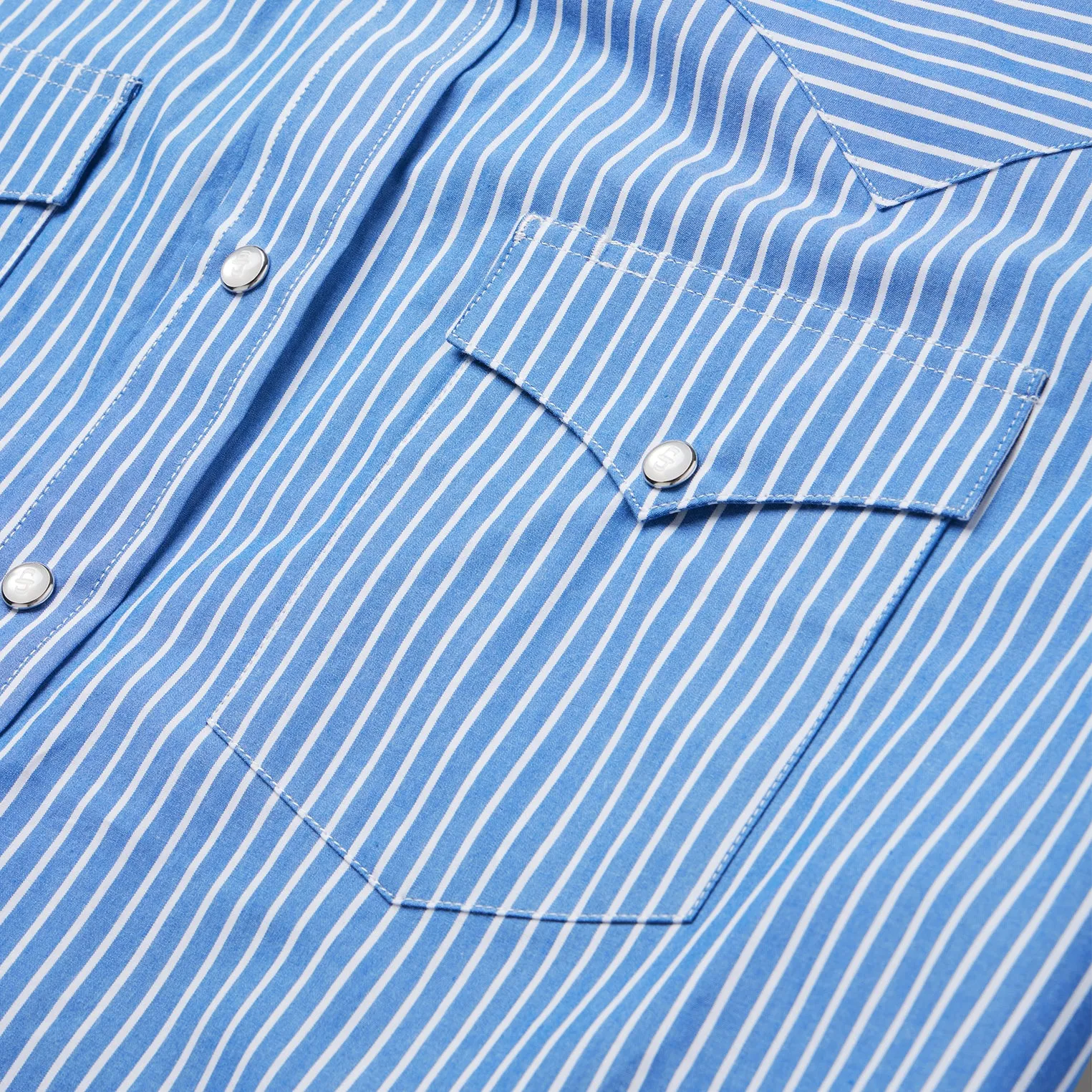 Blue Western Stripe Shirt -STETSON