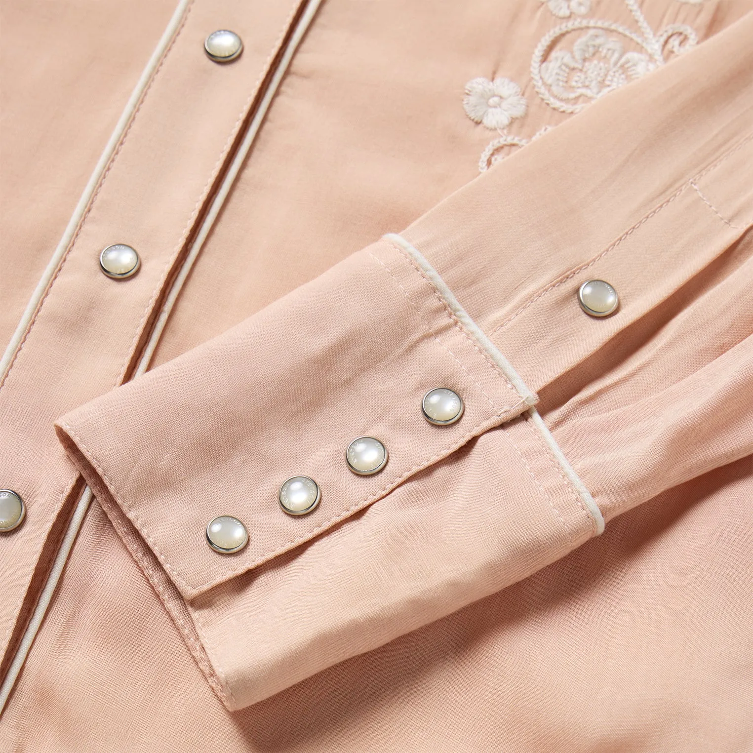 Blush Embroidered Western Shirt -STETSON