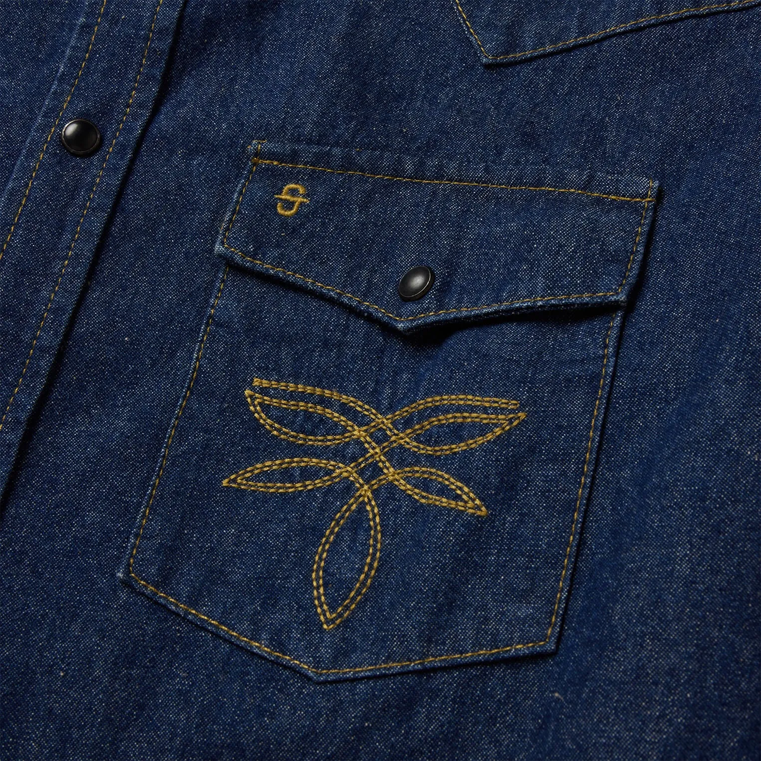 Boot Stitch Raw Denim Shirt -STETSON