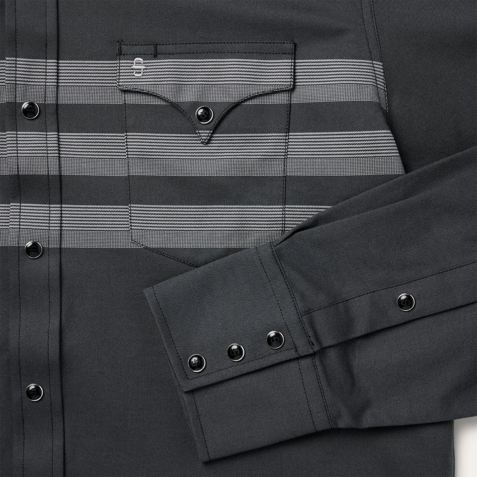Border Stripe Twill Western Shirt -STETSON