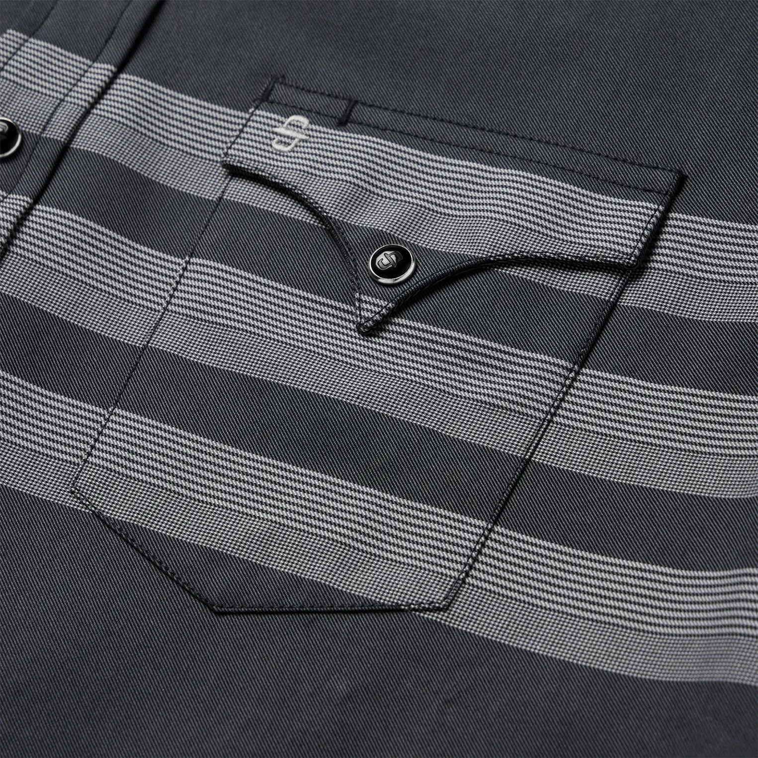 Border Stripe Twill Western Shirt -STETSON