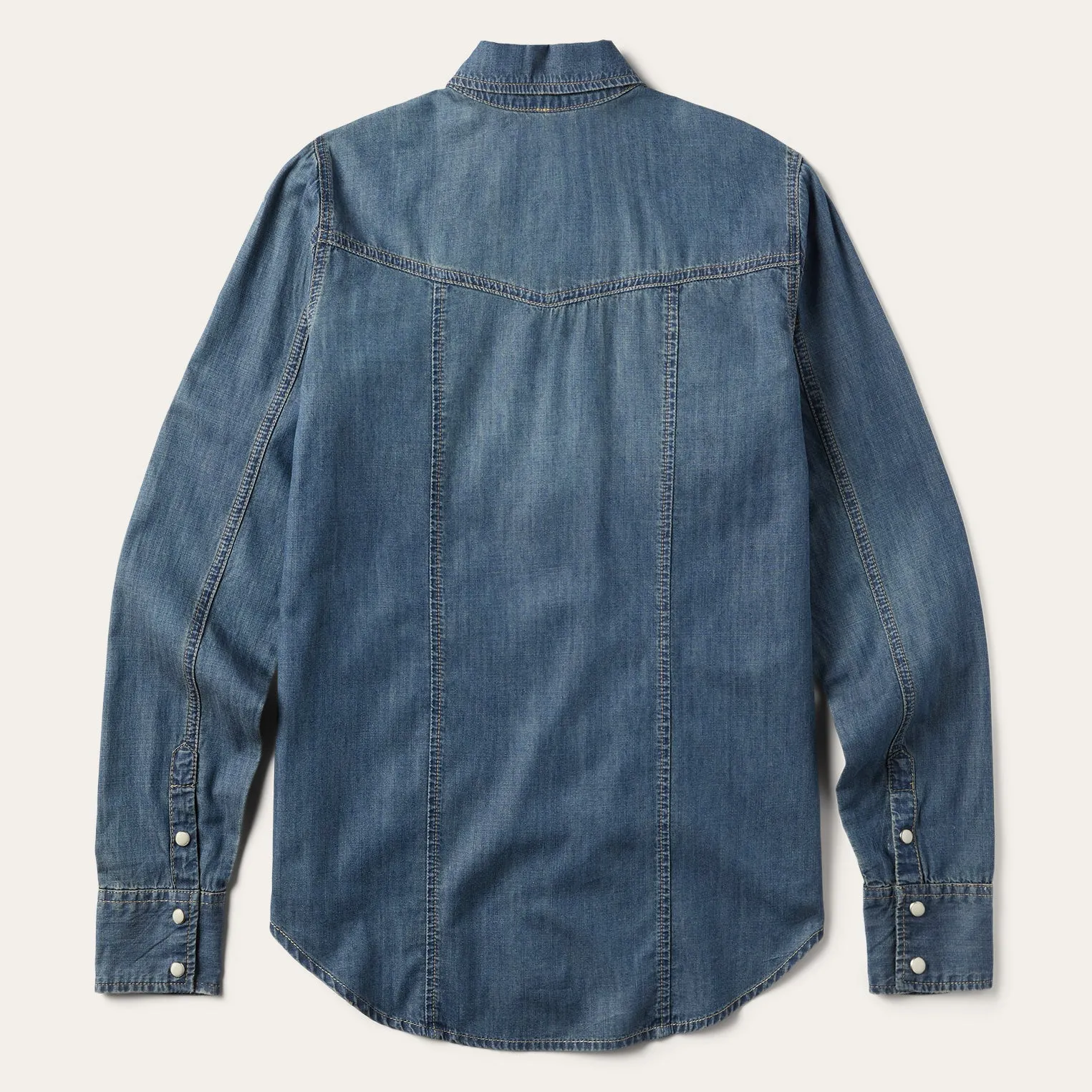 Boyfriend Fit Denim Shirt -STETSON