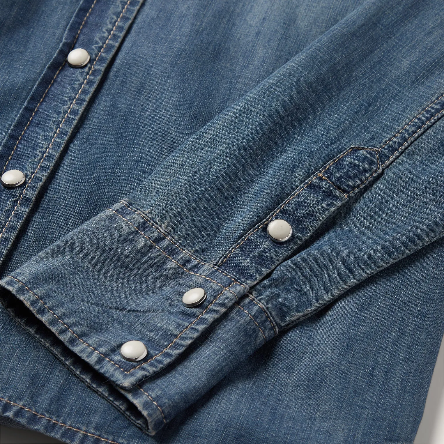 Boyfriend Fit Denim Shirt -STETSON