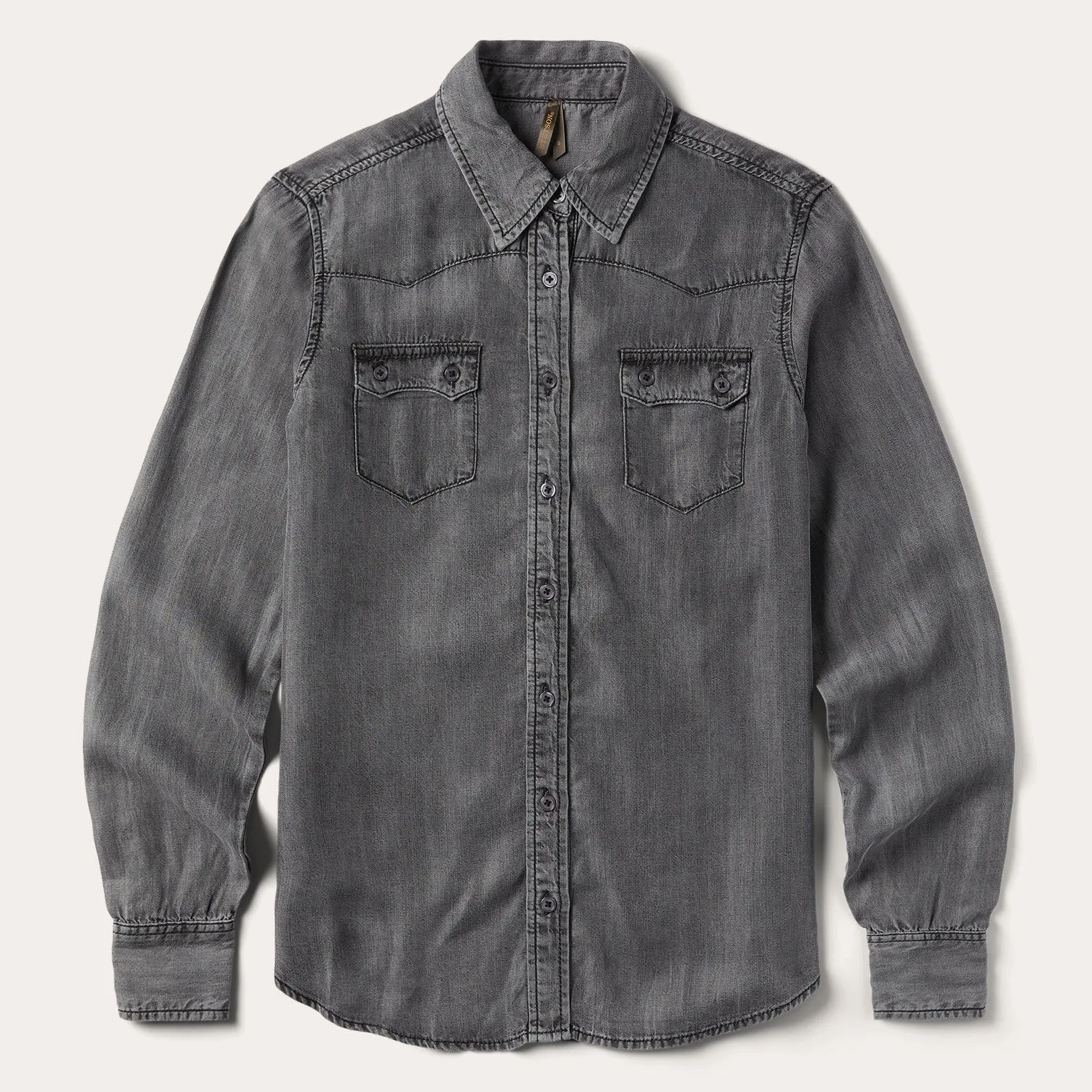 Boyfriend Fit Denim Shirt -STETSON