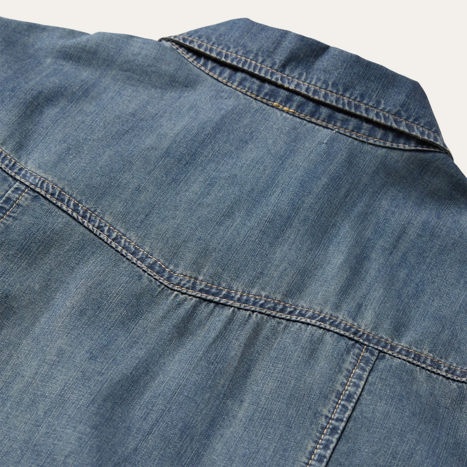 Boyfriend Fit Denim Shirt -STETSON