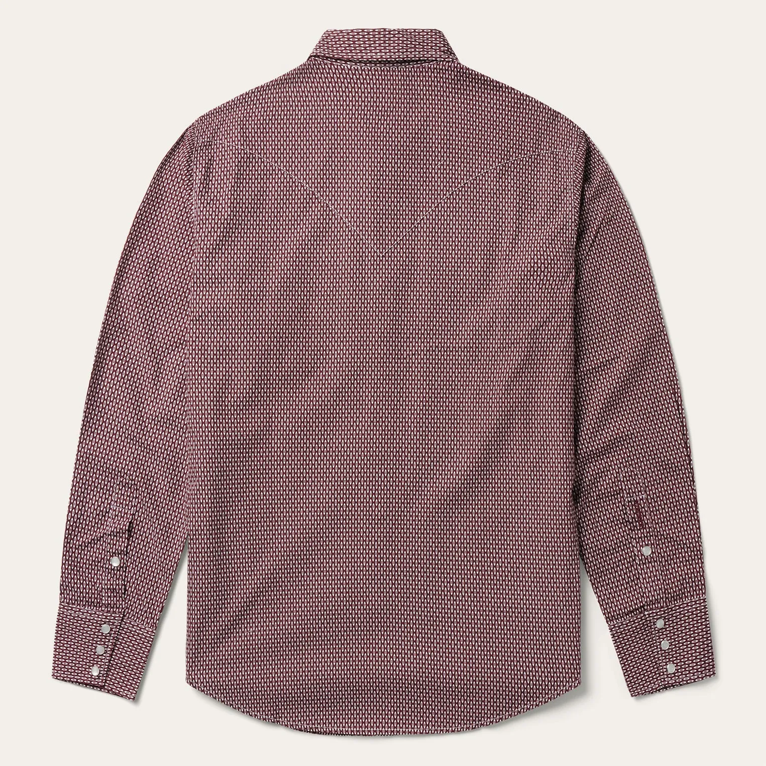 Broken Diamond Print Western Shirt -STETSON