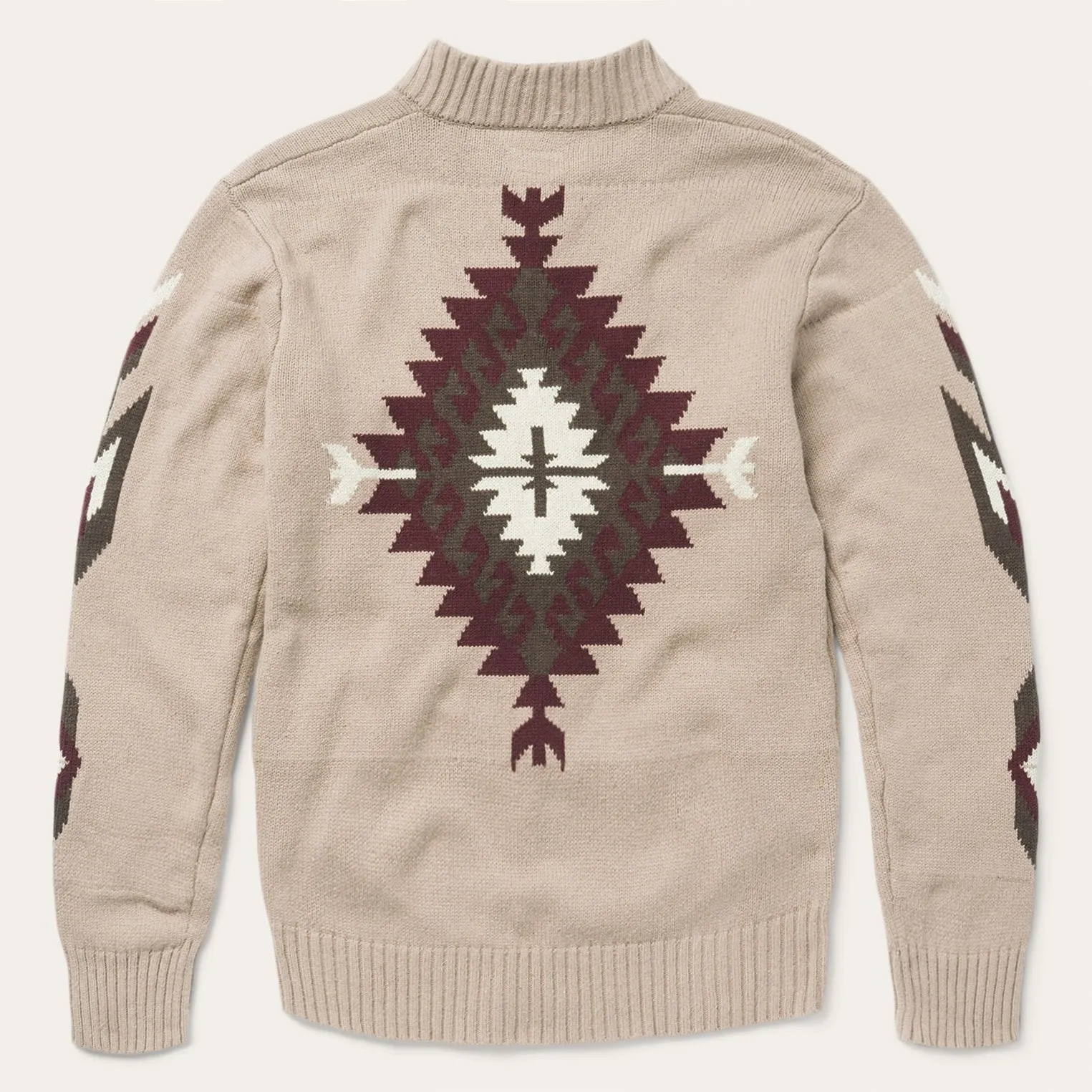 Brown Aztec Cardigan -STETSON