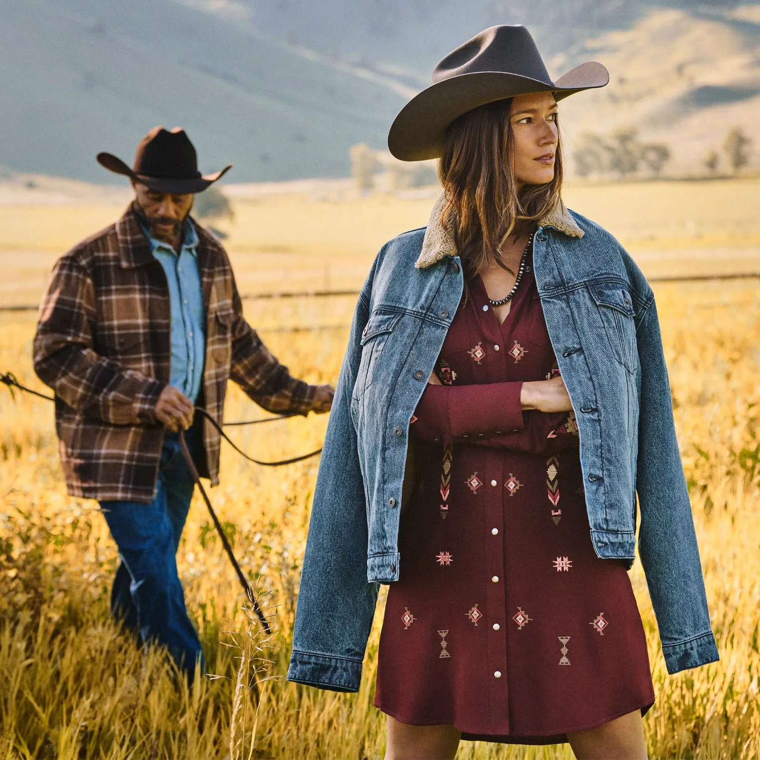 Brown Plaid Western Coat -STETSON