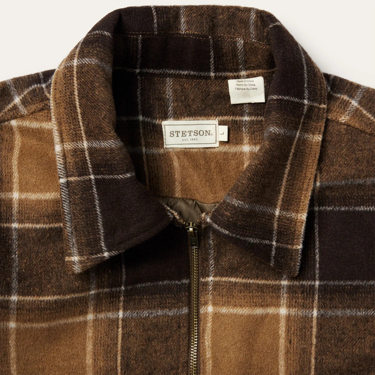 Brown Plaid Western Coat -STETSON