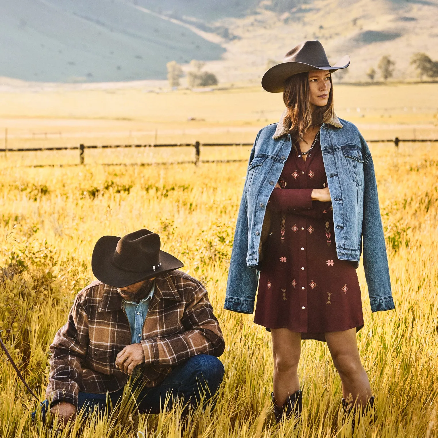 Brown Plaid Western Coat -STETSON