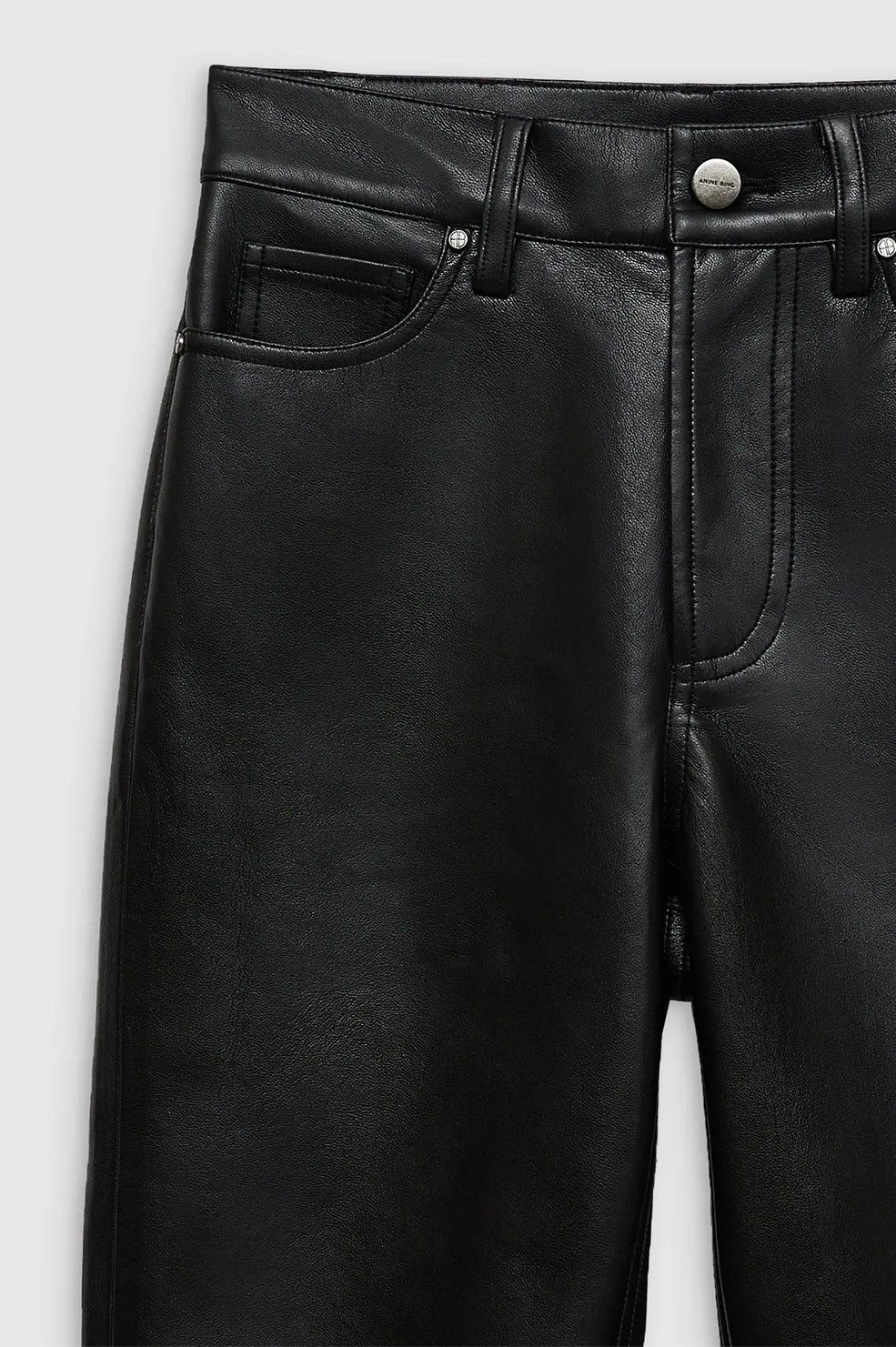 Bruno Pant - Black Recycled Leather -ANINE BING
