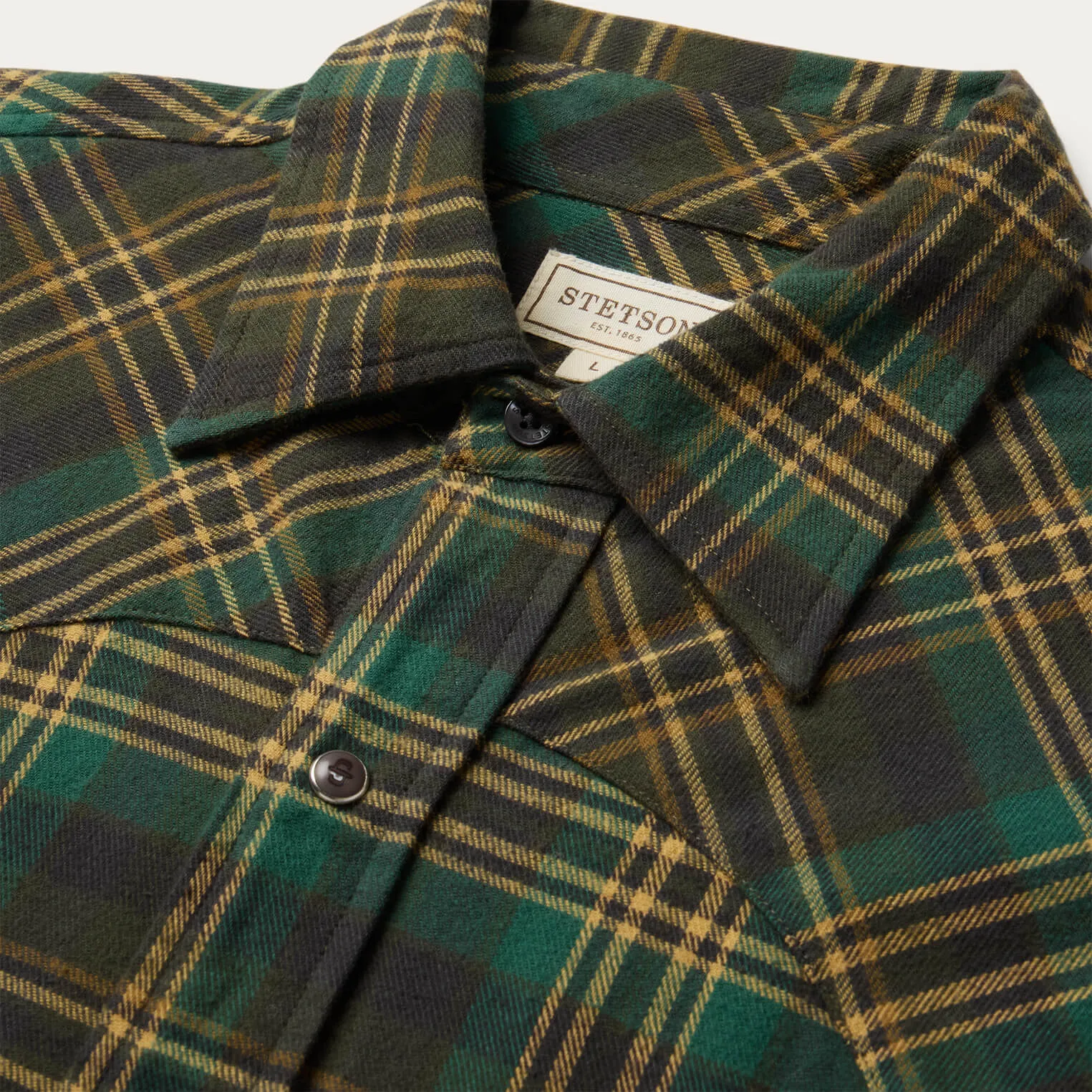 Brushed Flannel Western Shirt -STETSON
