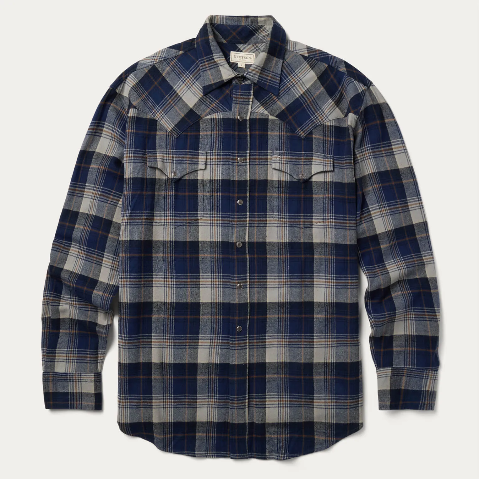 Brushed Flannel Western Shirt -STETSON