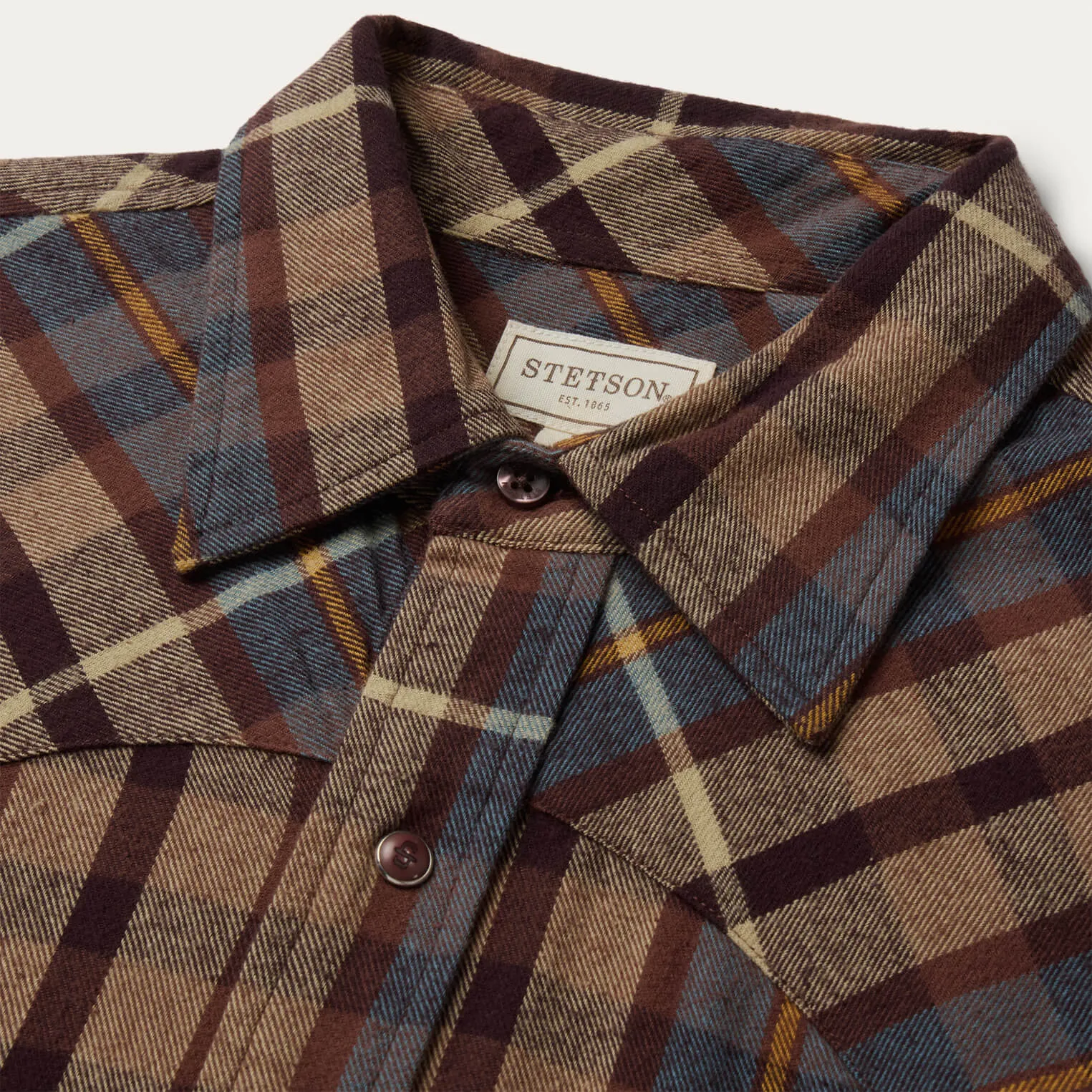 Brushed Flannel Western Shirt -STETSON