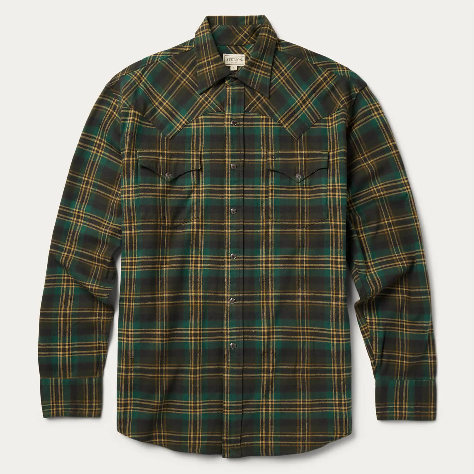 Brushed Flannel Western Shirt -STETSON