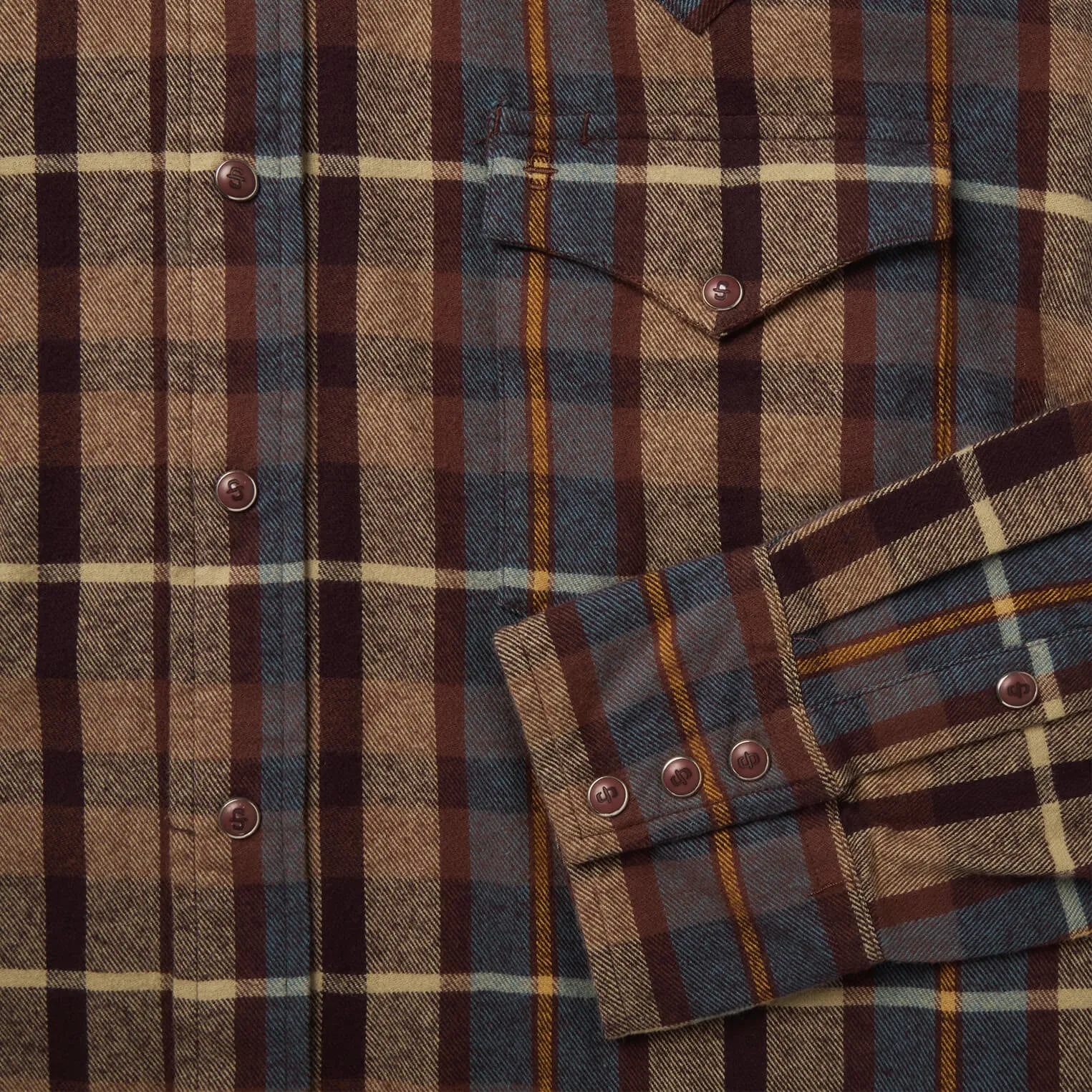 Brushed Flannel Western Shirt -STETSON