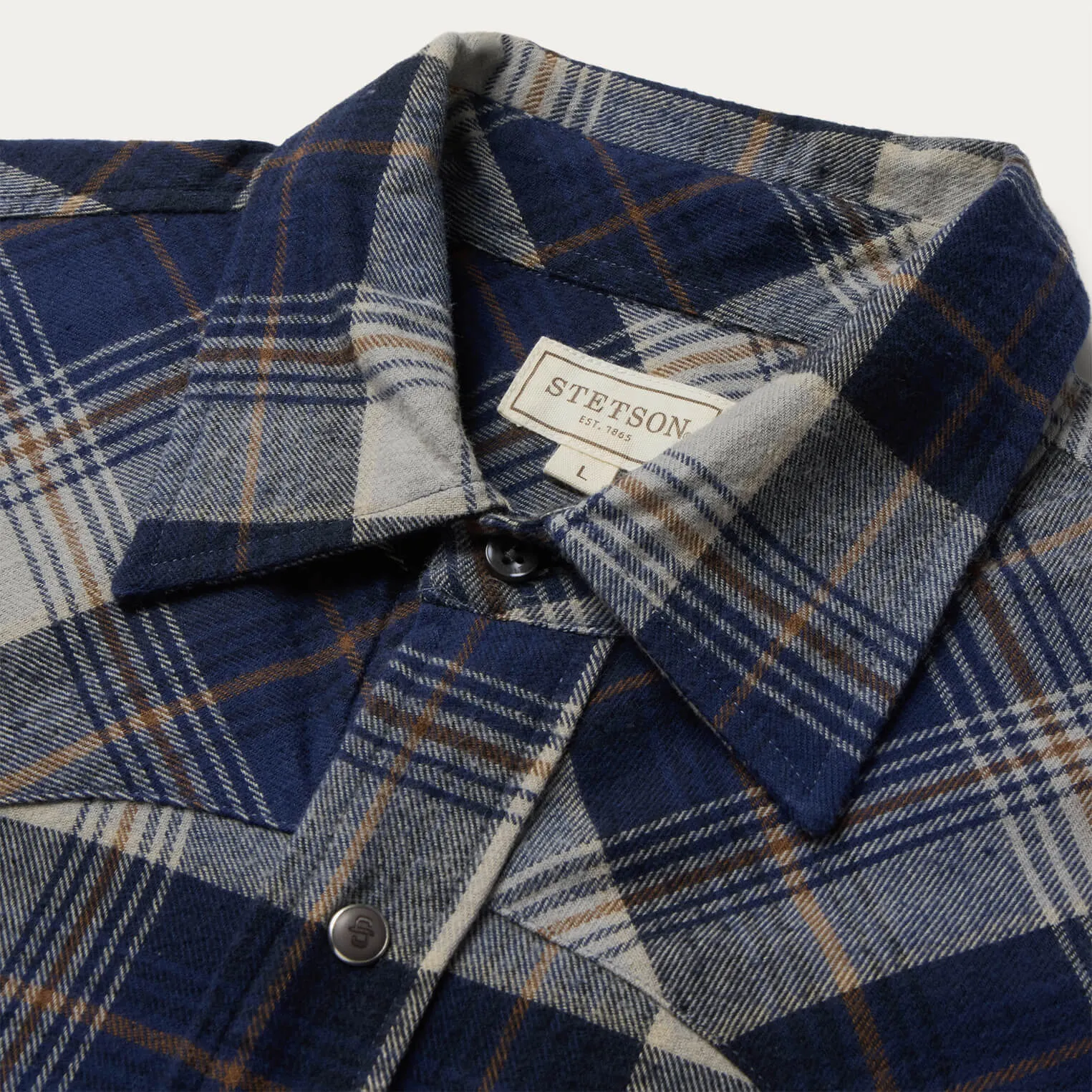 Brushed Flannel Western Shirt -STETSON