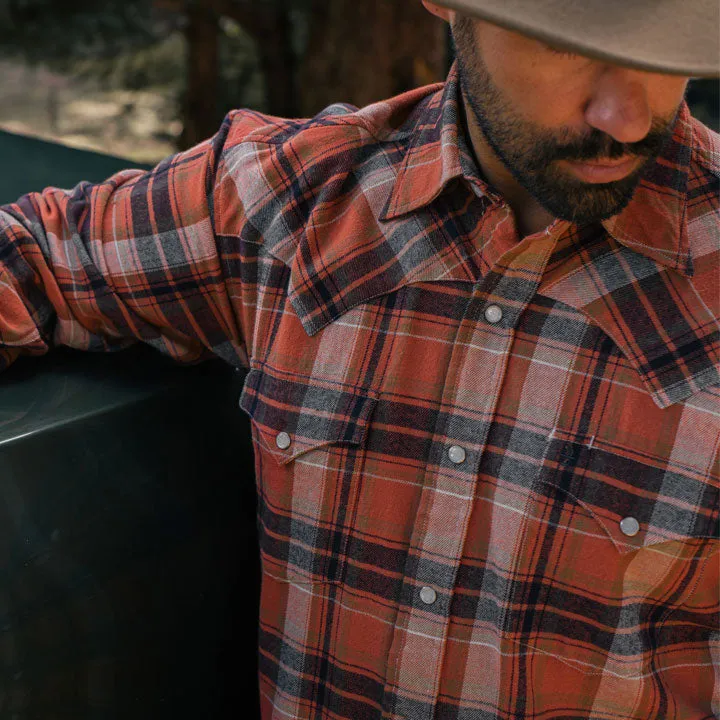 Brushed Twill Plaid Shirt -STETSON