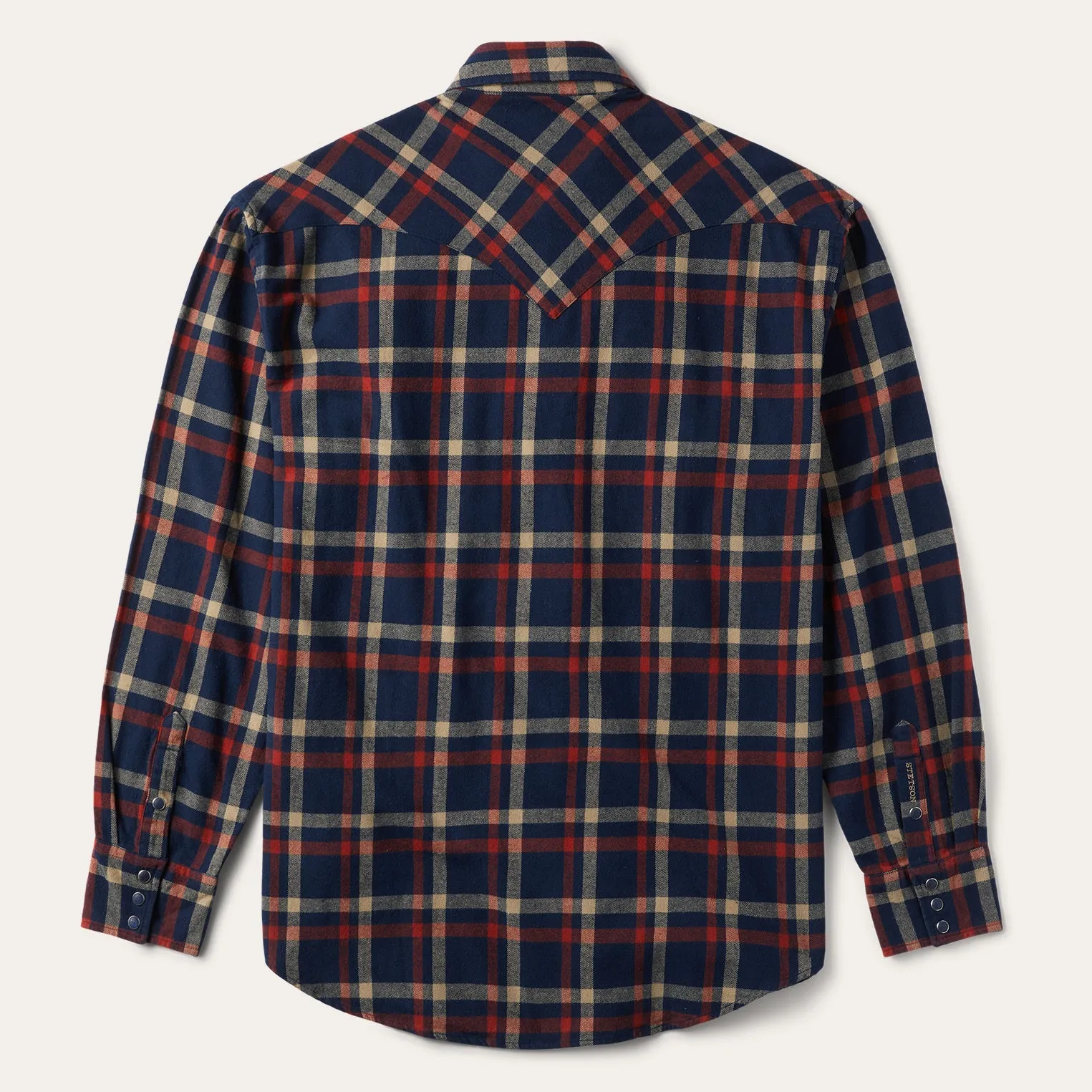 Brushed Twill Plaid Shirt -STETSON