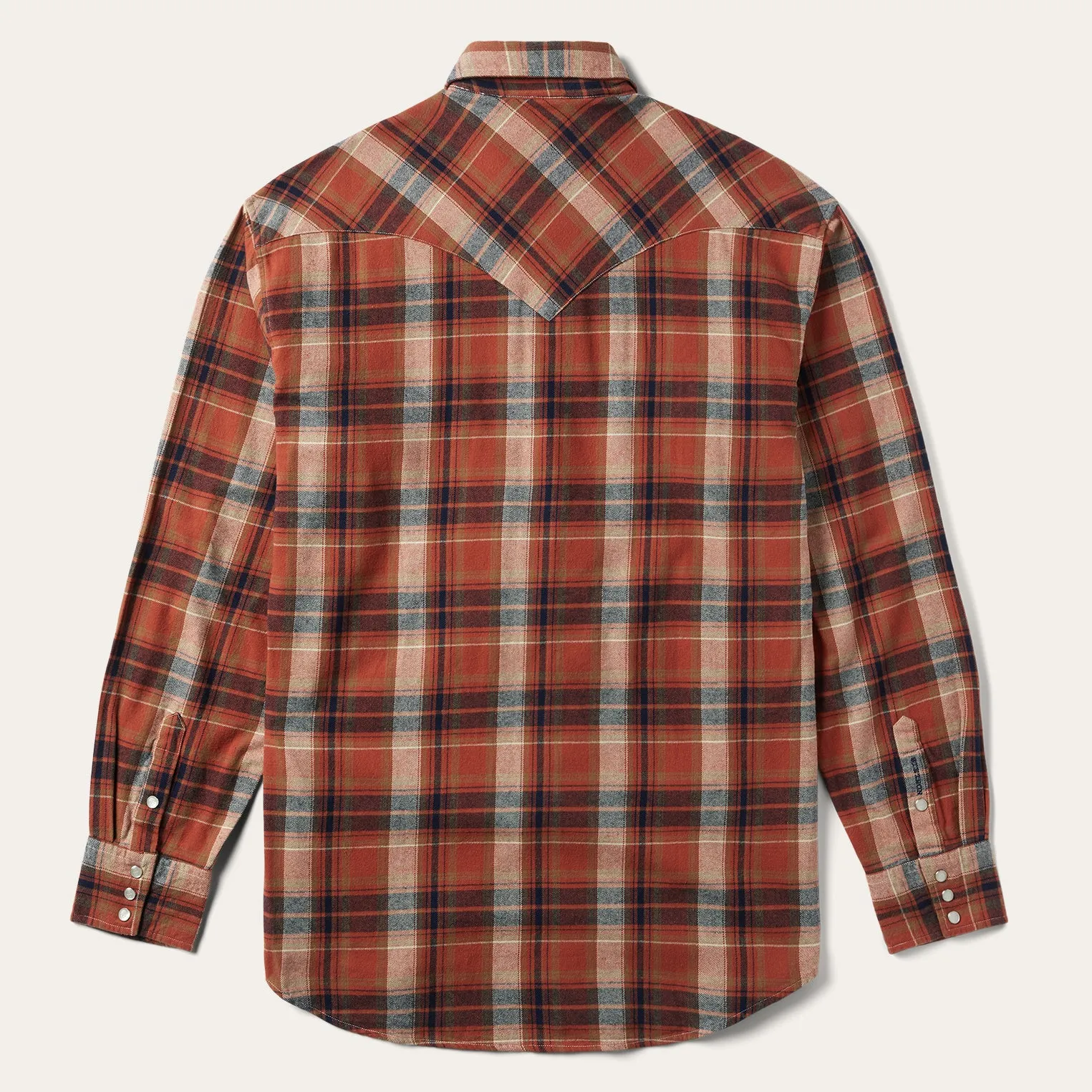 Brushed Twill Plaid Shirt -STETSON