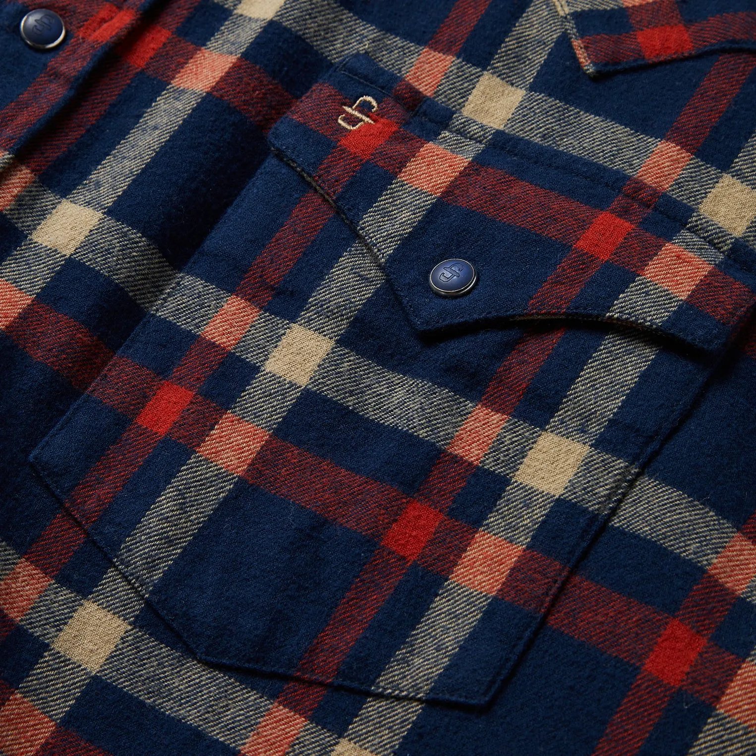 Brushed Twill Plaid Shirt -STETSON