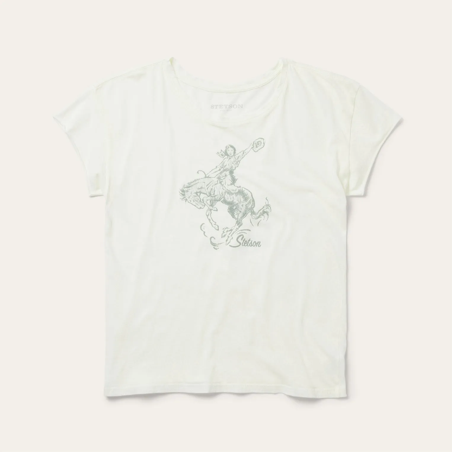 Bucking Cowgirl Graphic Tee -STETSON