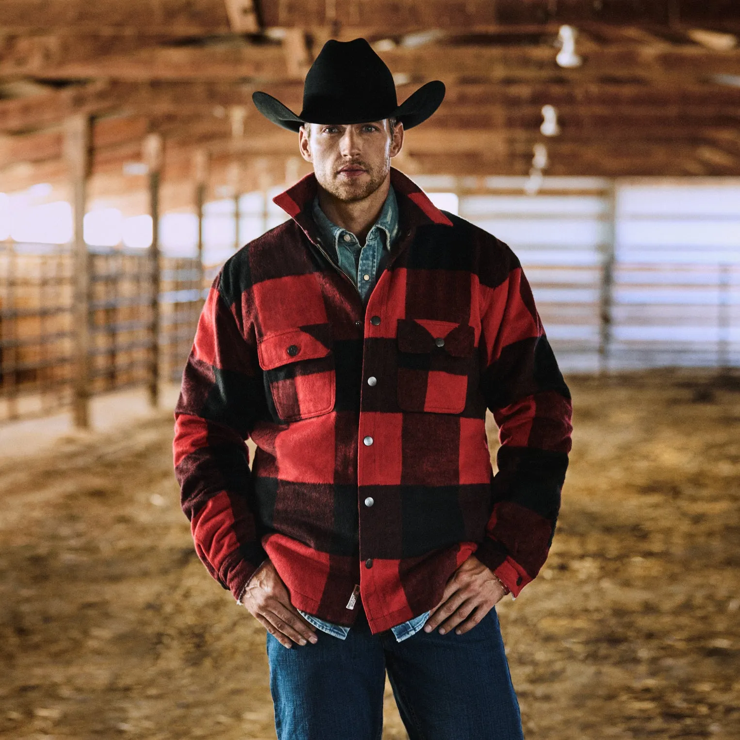 Buffalo Plaid Western Coat -STETSON