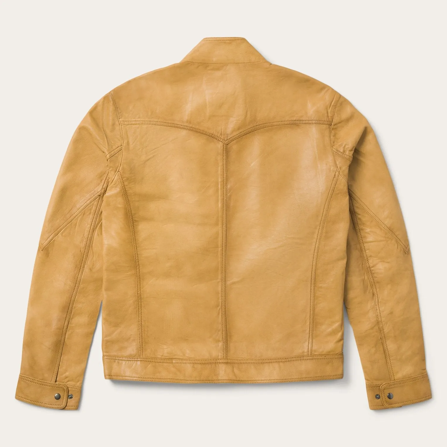 Butter Soft Distressed Leather Jacket -STETSON