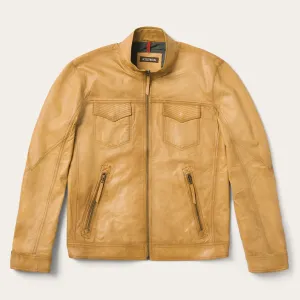 Butter Soft Distressed Leather Jacket -STETSON