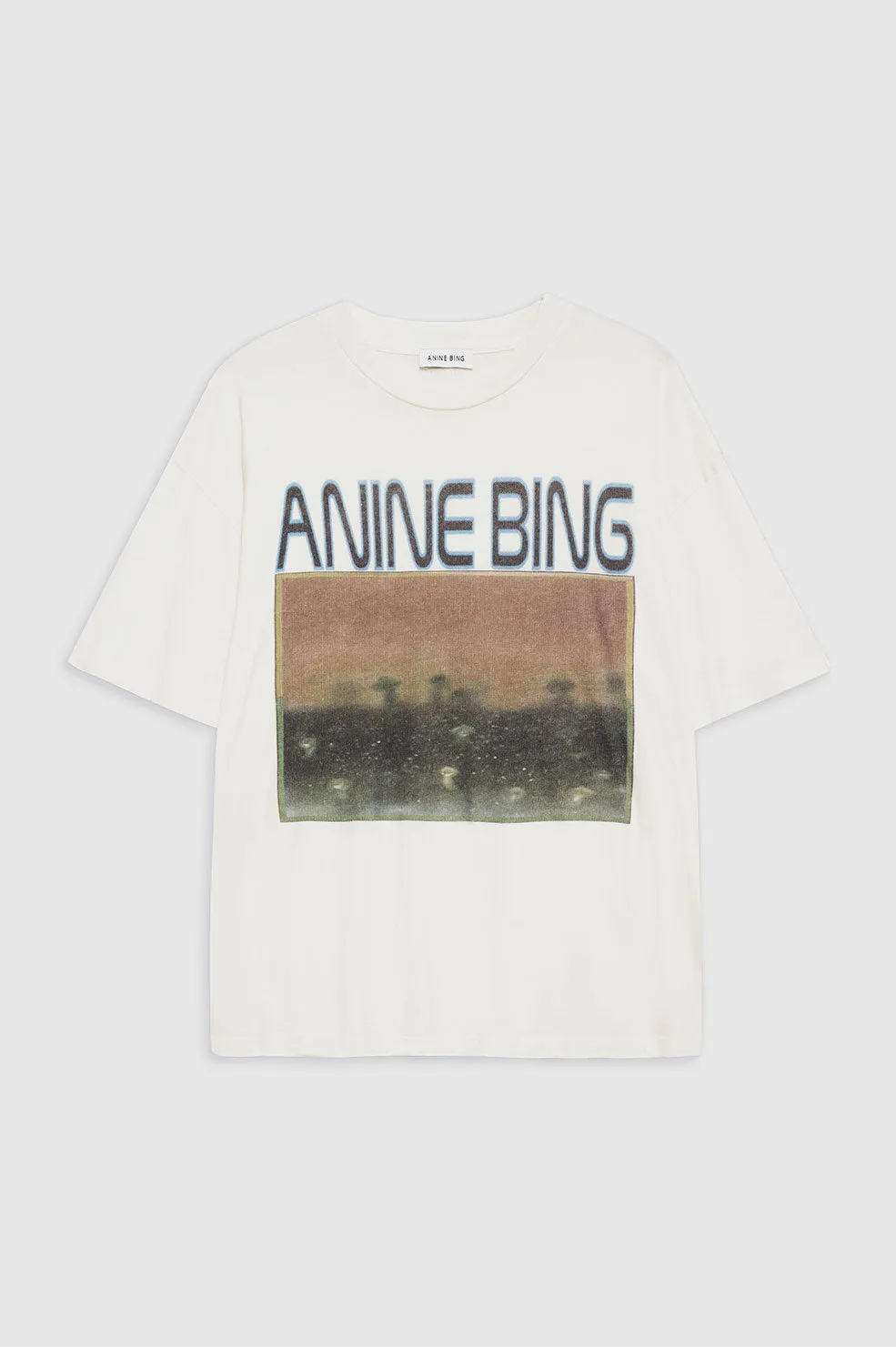 Cade Tee Mushrooms - Off White -ANINE BING