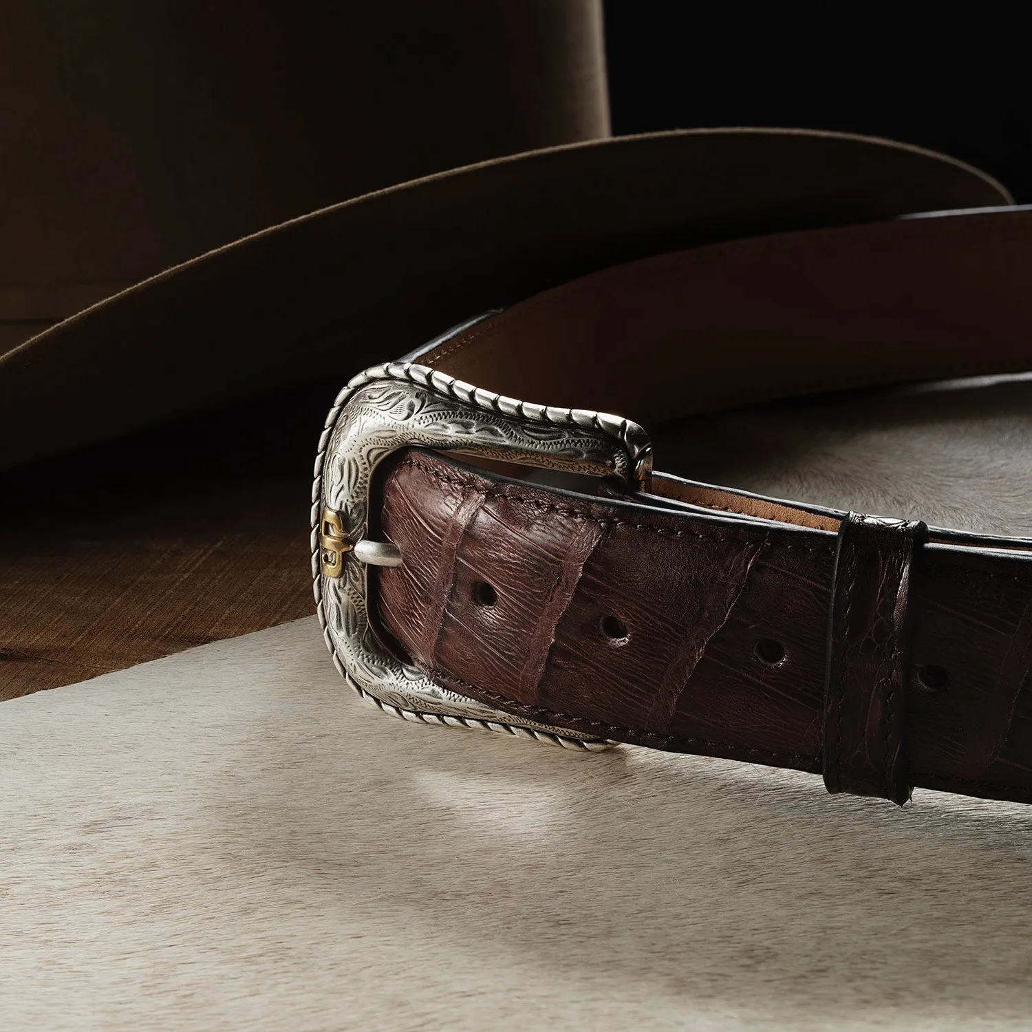 Caiman Western Tab Belt -STETSON
