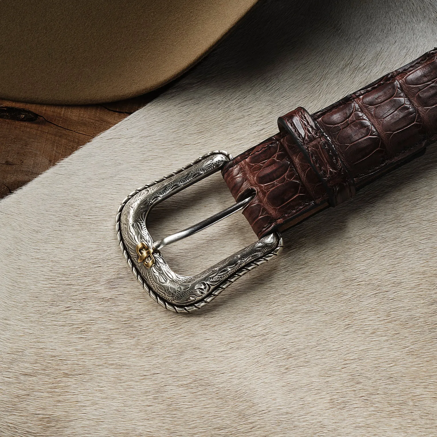 Caiman Western Tab Belt -STETSON