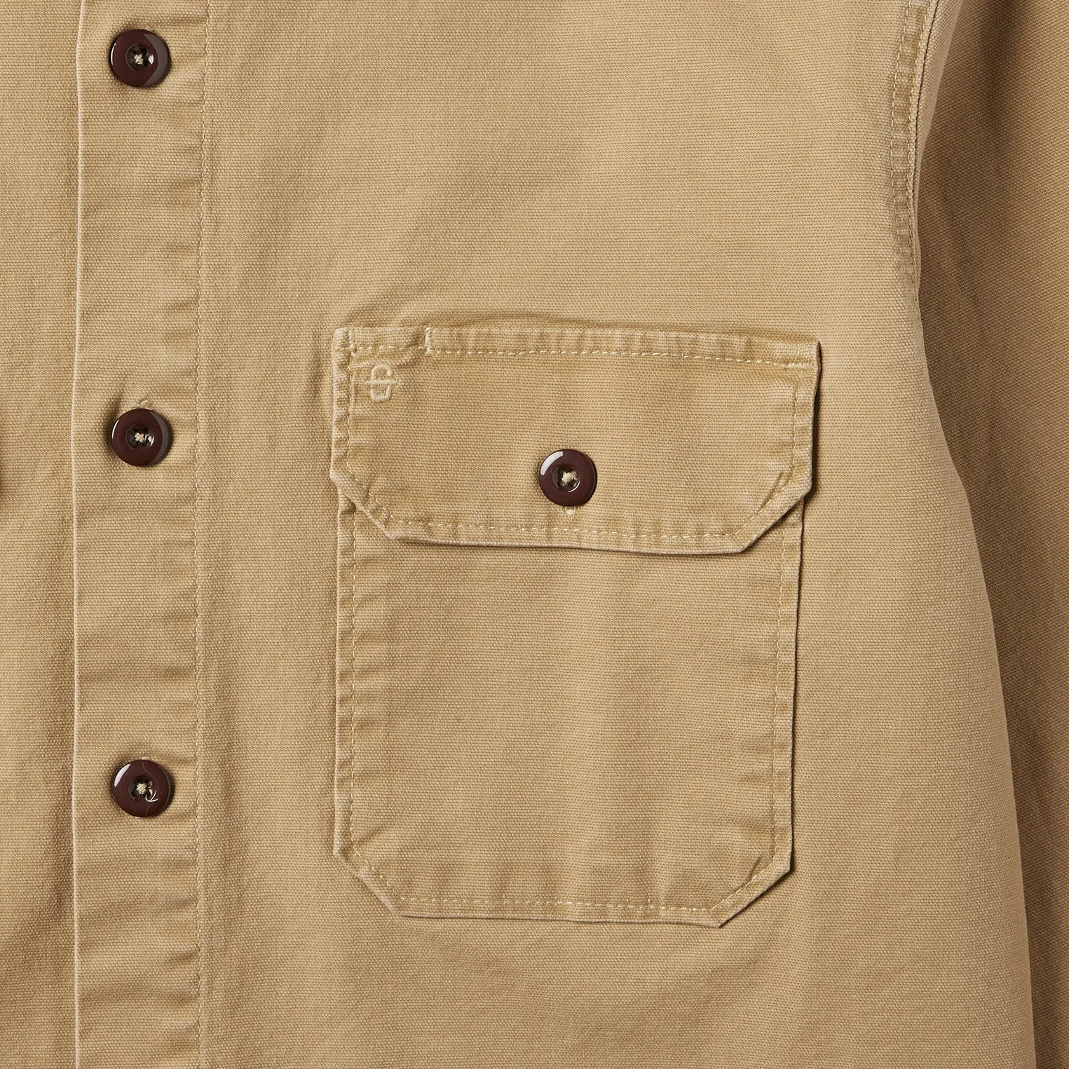 Camel Stretch Canvas Shirt Jacket -STETSON