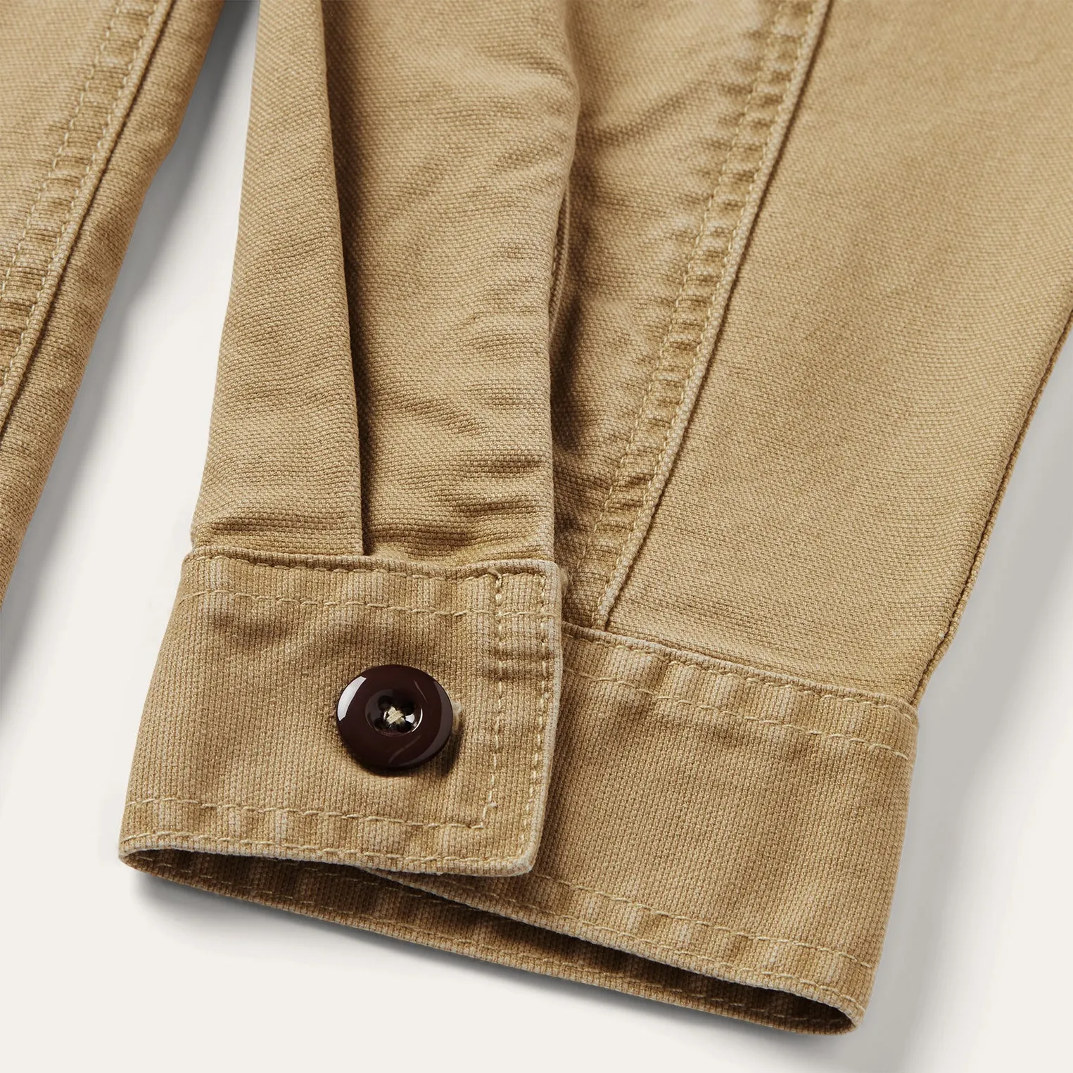 Camel Stretch Canvas Shirt Jacket -STETSON