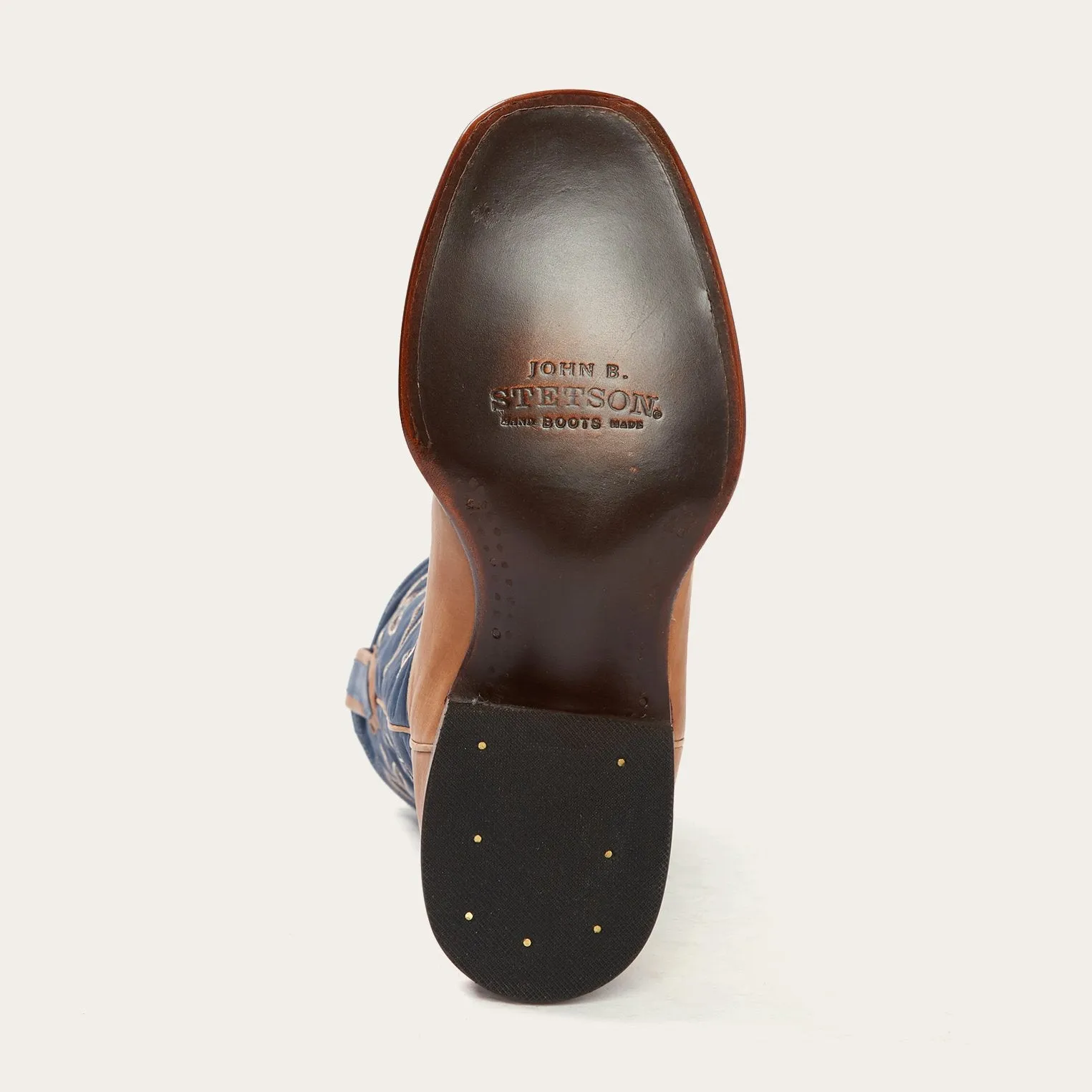 Casper Tan & Blue Matte Cowboy Boot -STETSON