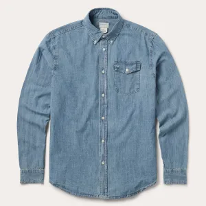 Chambray Button-Down Shirt -STETSON