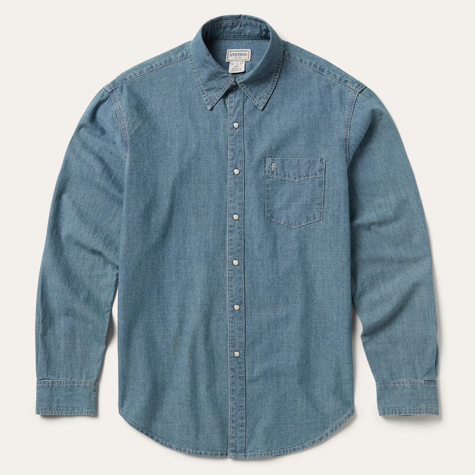 Chambray Denim Shirt -STETSON
