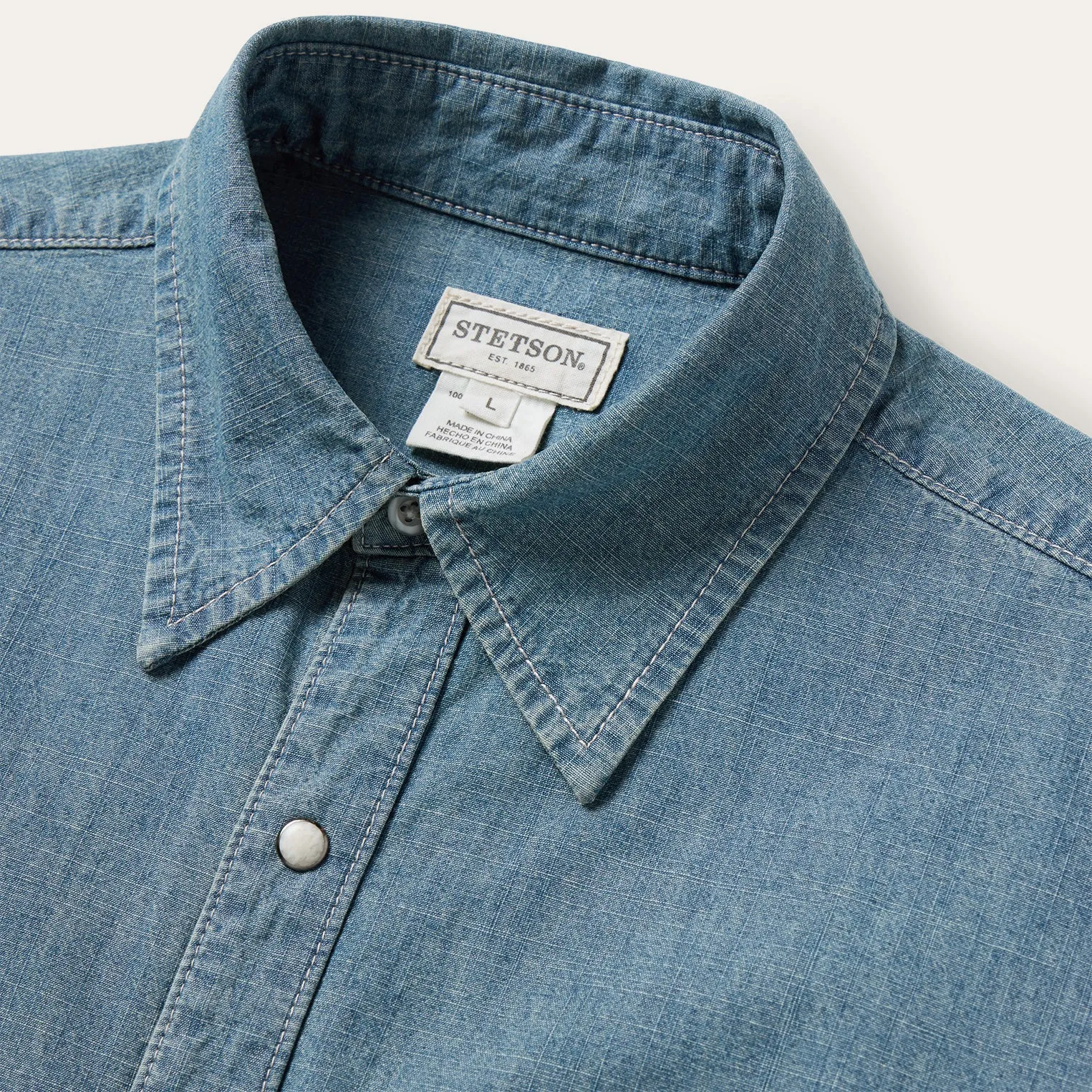 Chambray Denim Shirt -STETSON