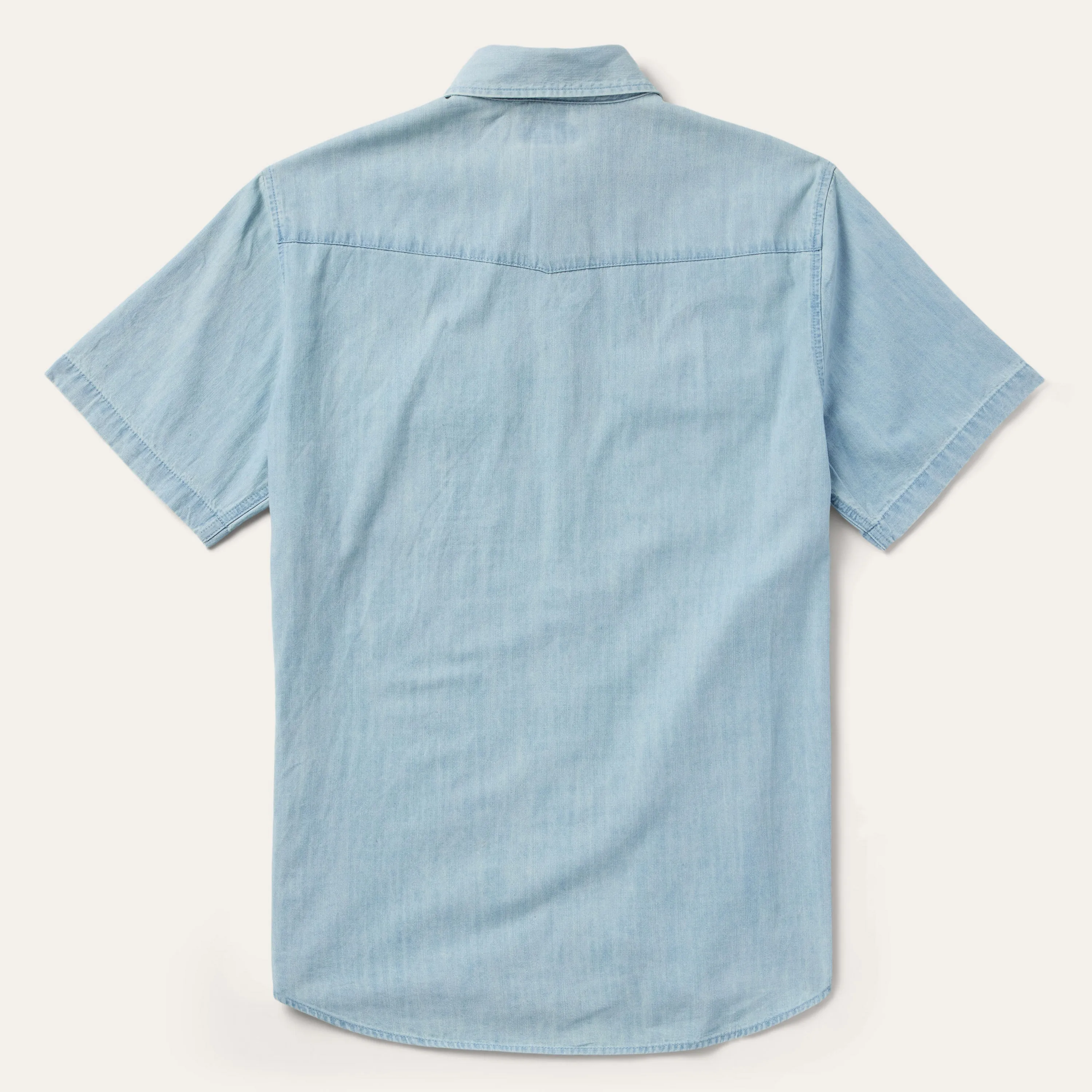 Chambray Oxford Short Sleeve Western Shirt -STETSON