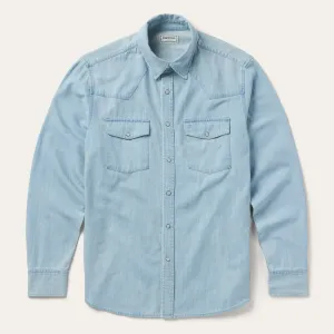 Chambray Oxford Western Shirt -STETSON