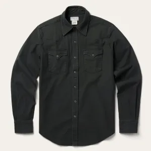 Charcoal Corded Denim Shirt -STETSON