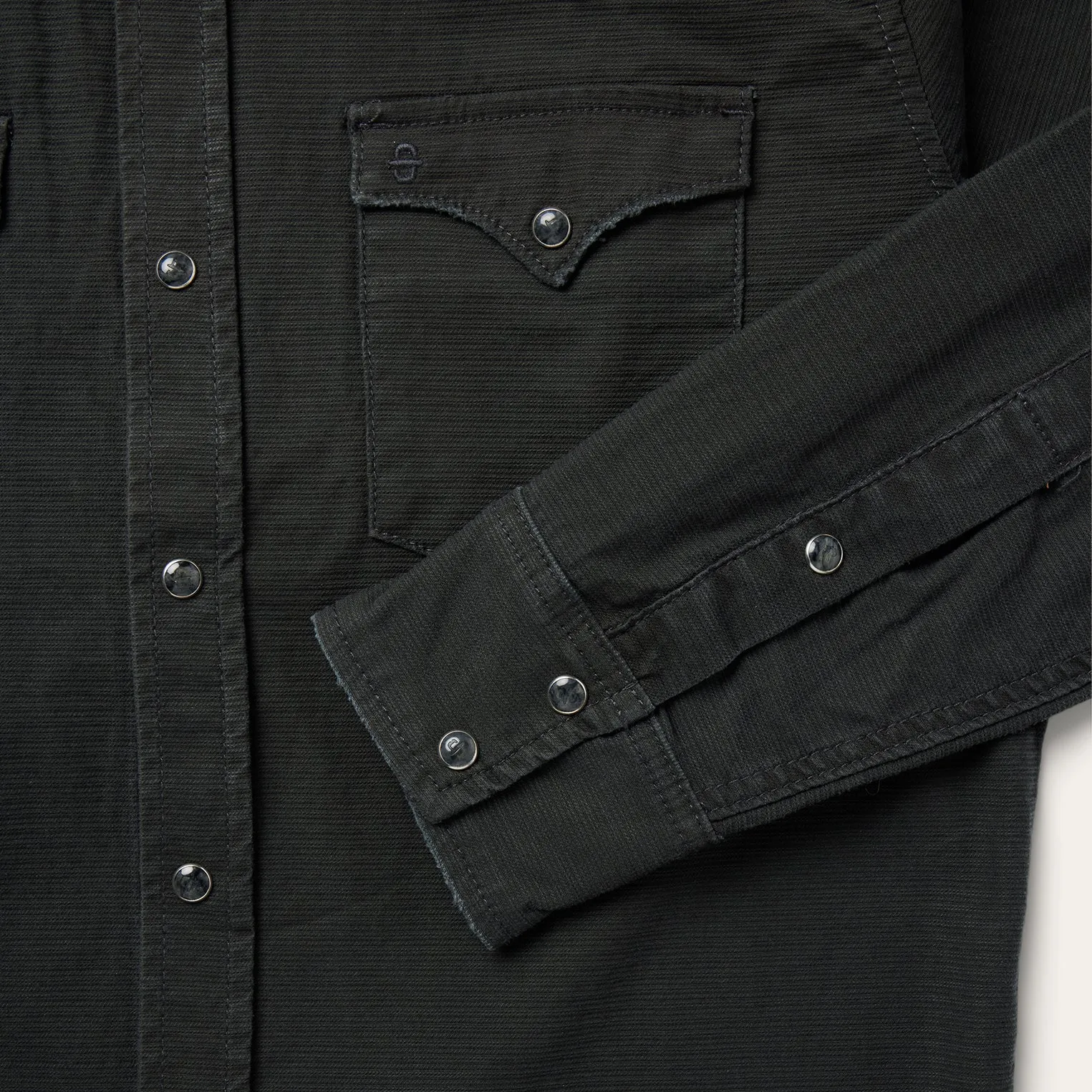 Charcoal Corded Denim Shirt -STETSON