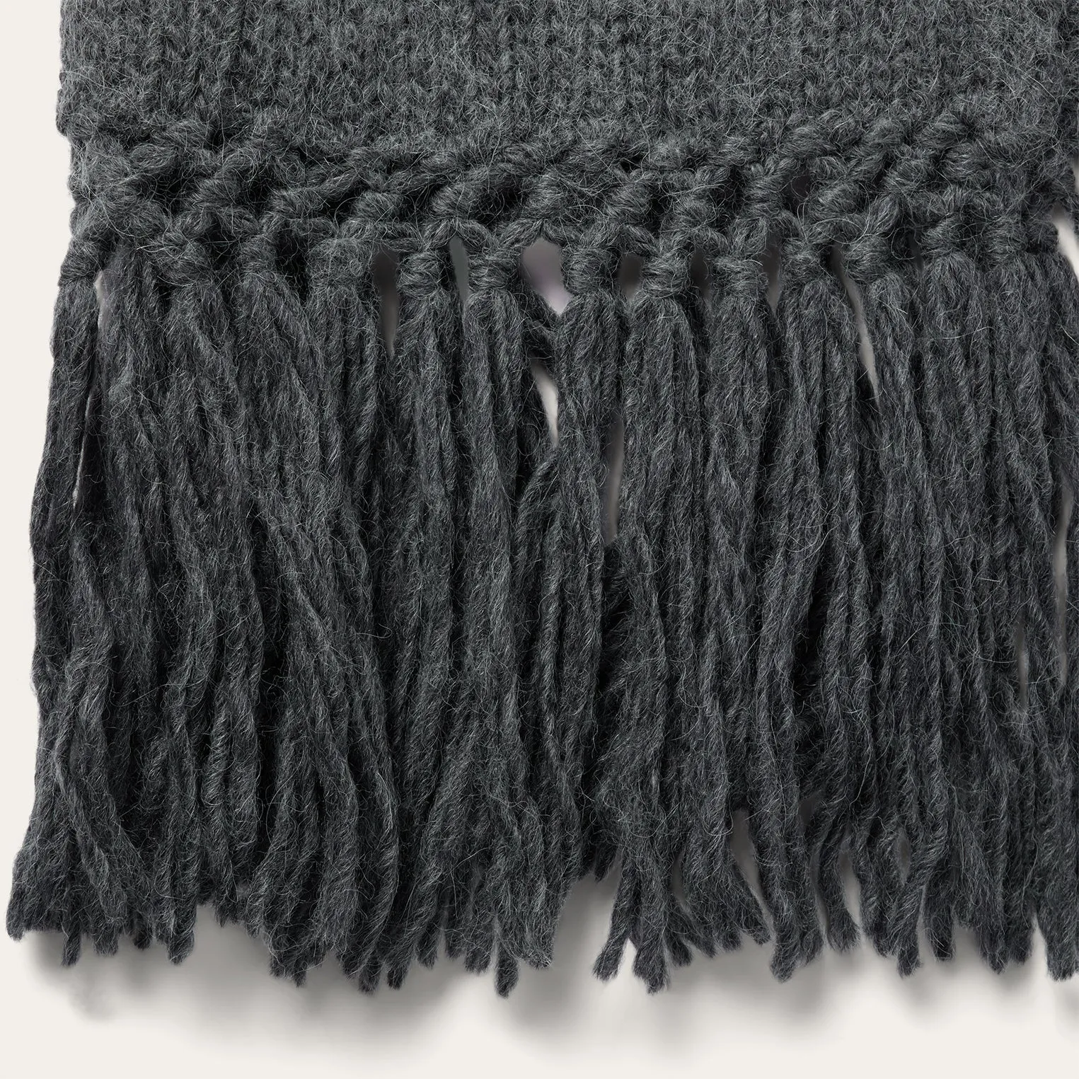 Charcoal Fringed Cardigan -STETSON