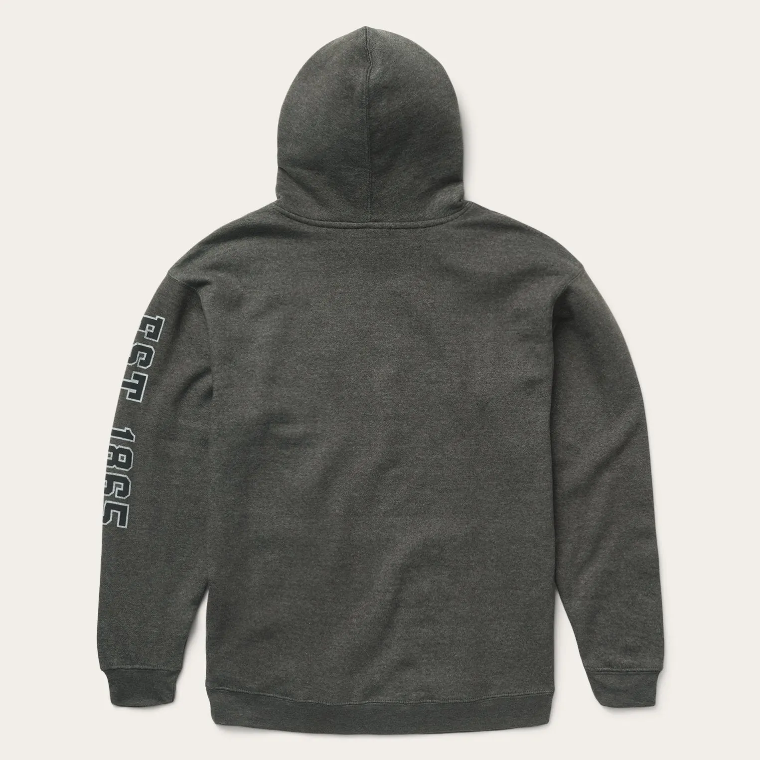 Charcoal Heather Fleece Hooded Sweatshirt -STETSON